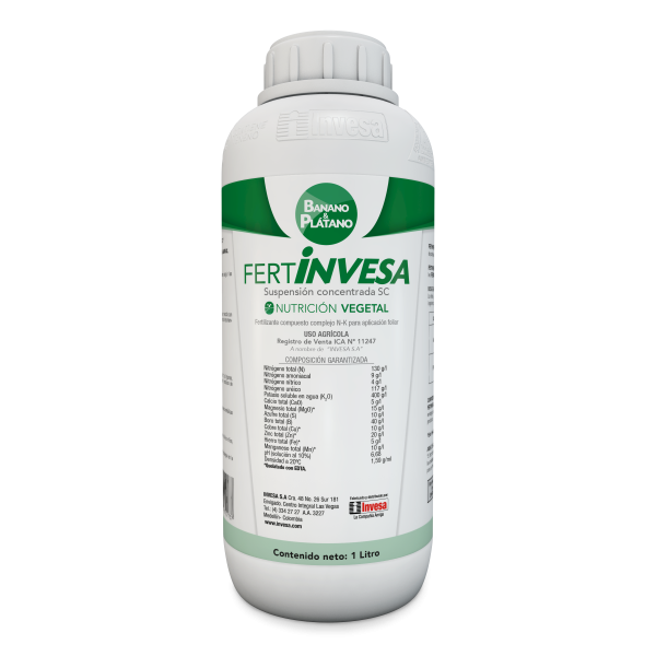 FERTINVESA BANANO Y PLATANO SC * 1 LT
