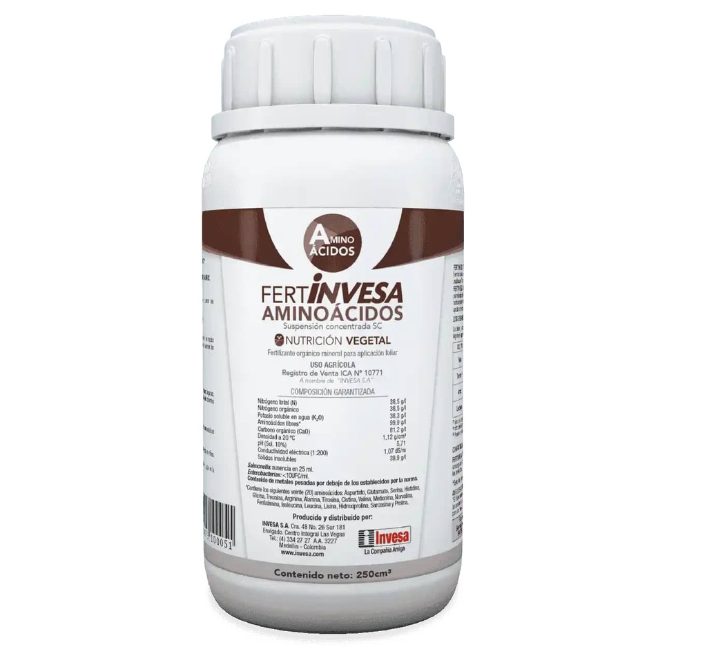 FERTINVESA AMINO ACIDO * 250 CM