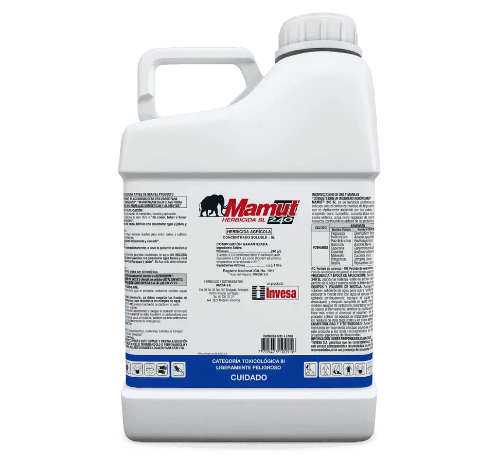 MAMUT PICLORAN 240 SL * 4 LTS